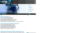 Desktop Screenshot of macro-technology.com