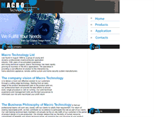 Tablet Screenshot of macro-technology.com